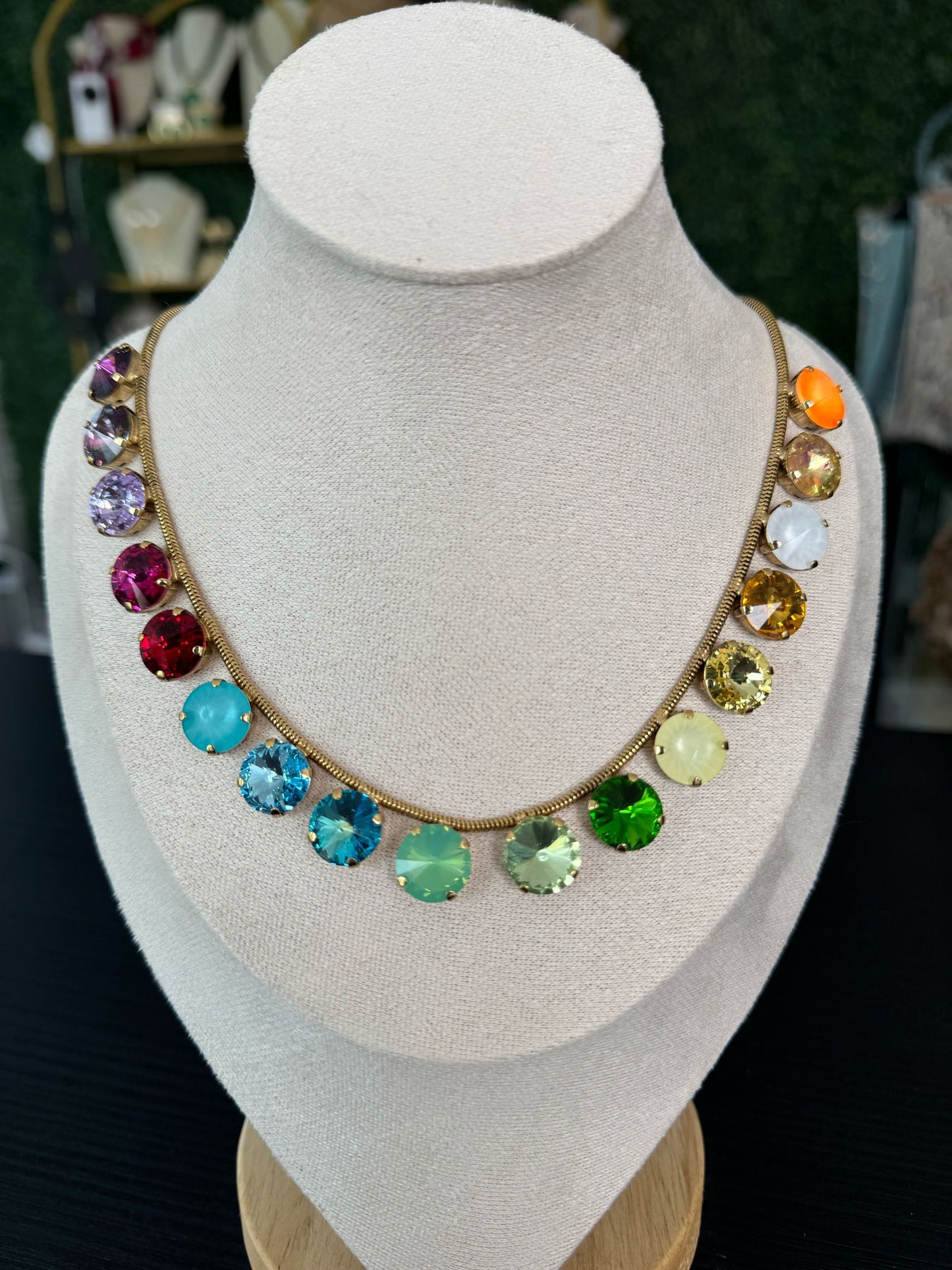 Tova Necklace Multi with Swarovski