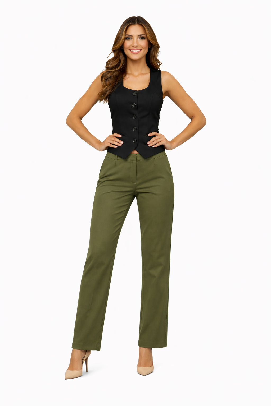 Tailored Olive Green Pants