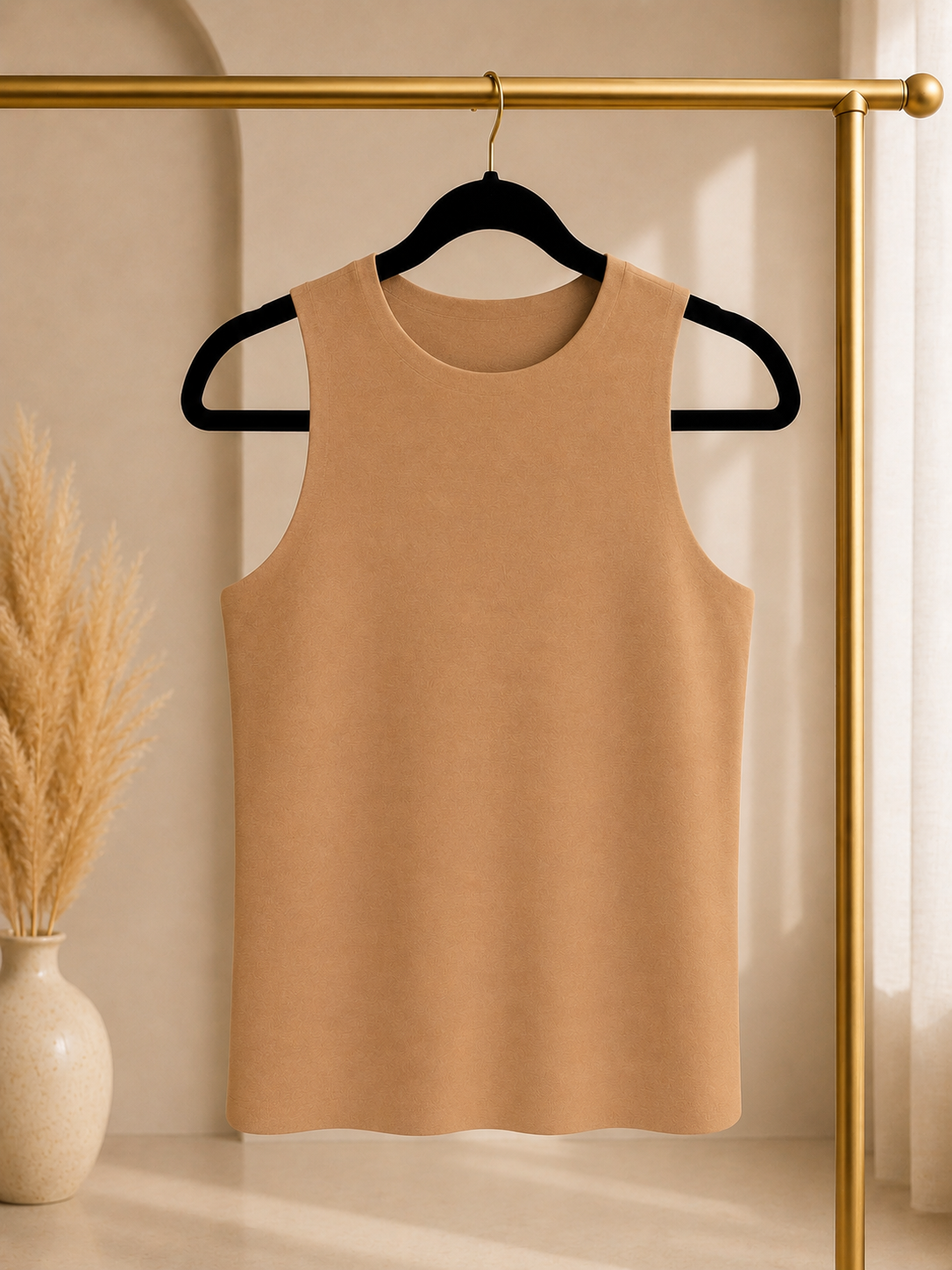 Beige Basic Tank Top