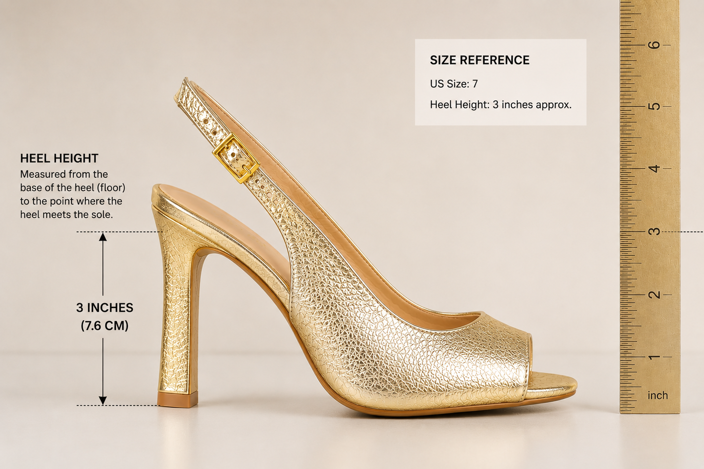 Gold Leather Shoes