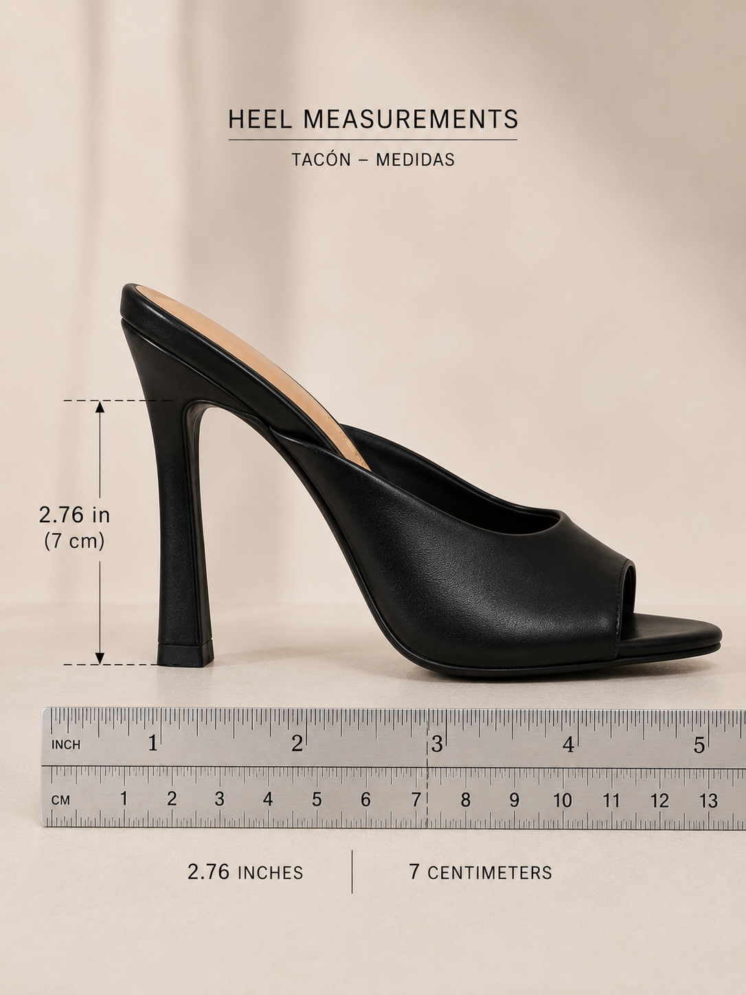 Black Elegant Leather Heels