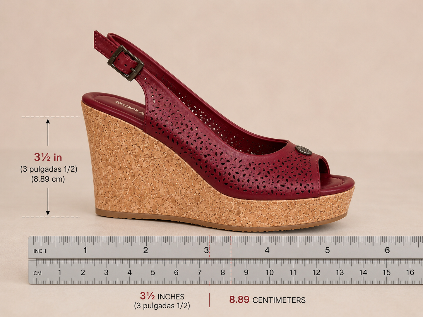 Wine Leather Platform
