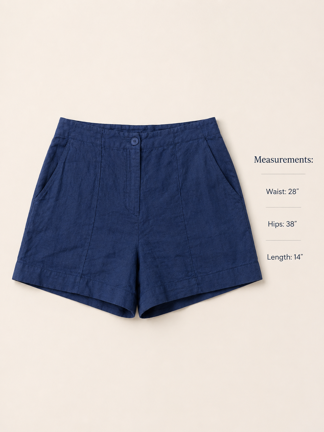 Italian Linen Short-Navy