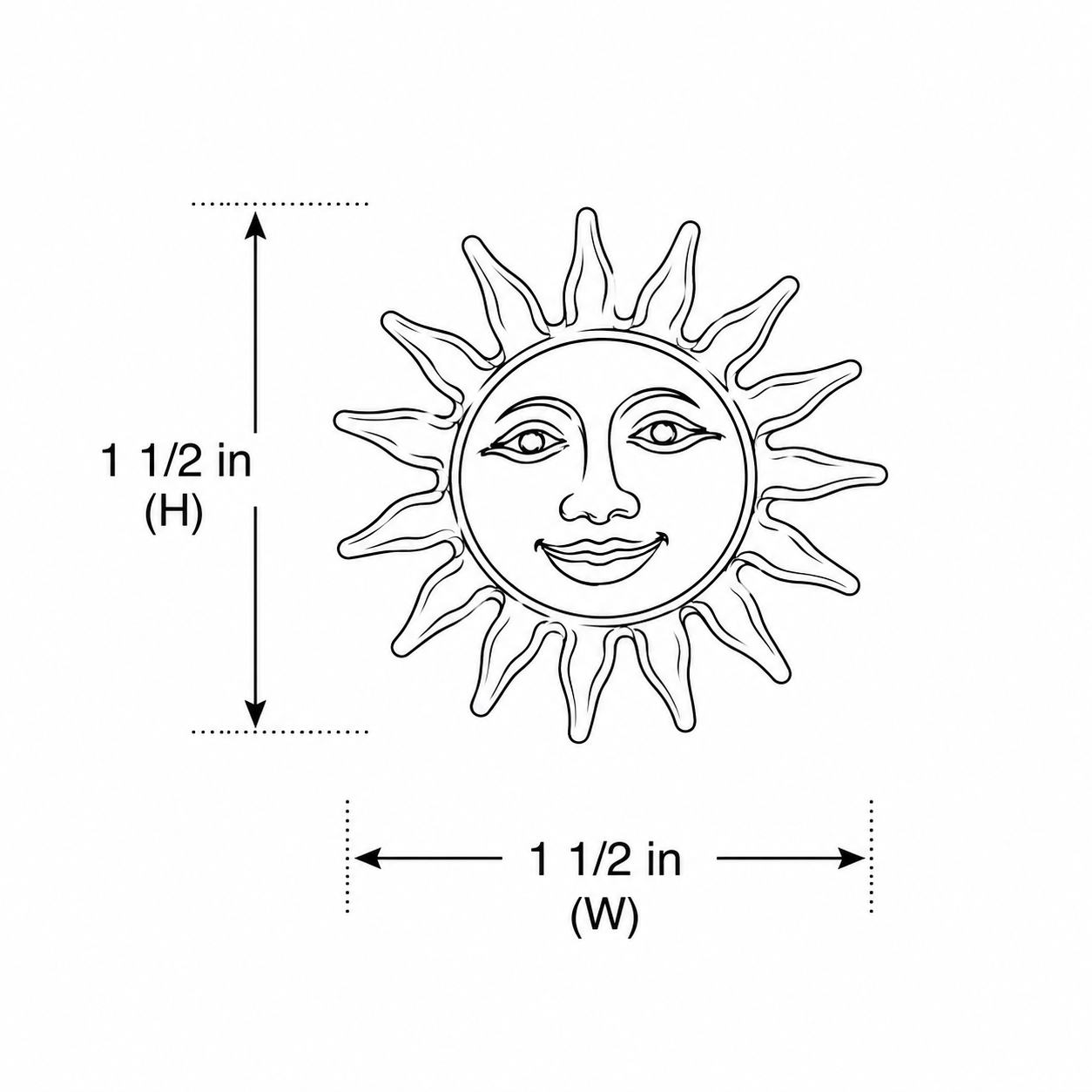 Celestial Sun Statement Brooch