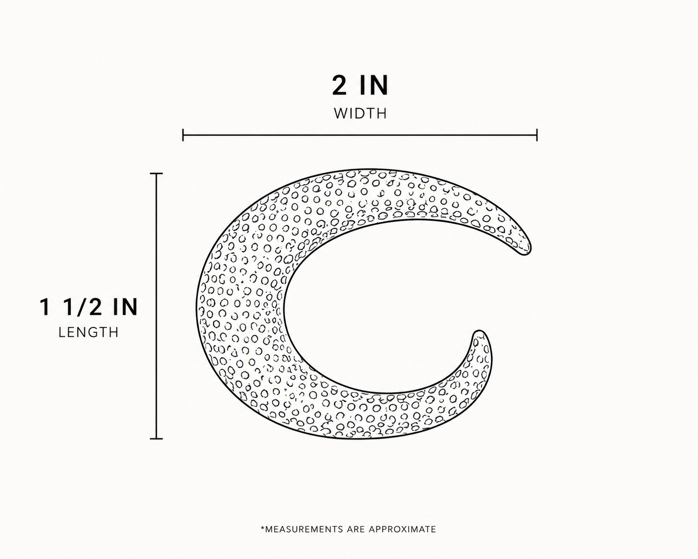 Golden Crescent Moon Brooch