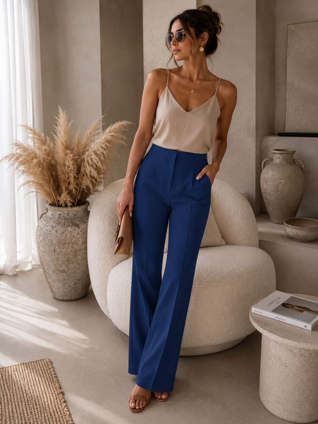Sienna Tailored Pants Navy