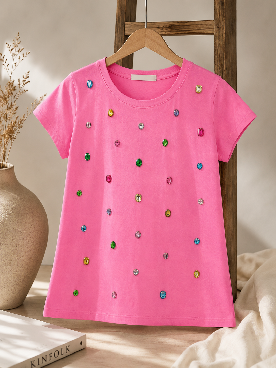 Pink Gemstone Glow Tee