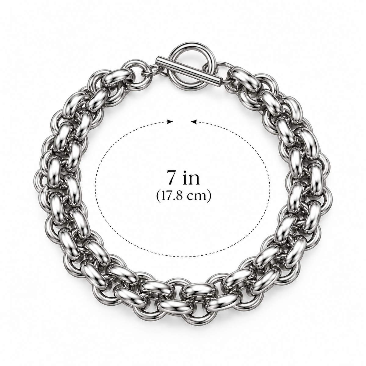 Silver Statement Chain Bracelet