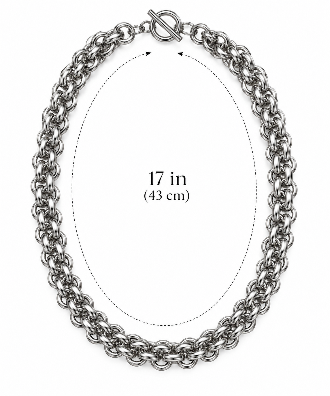 Silver Statement Chain Necklace