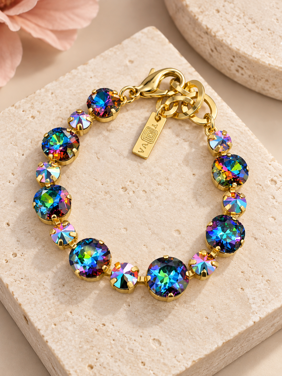 TOVA Aurora Crystal Statement Bracelet
