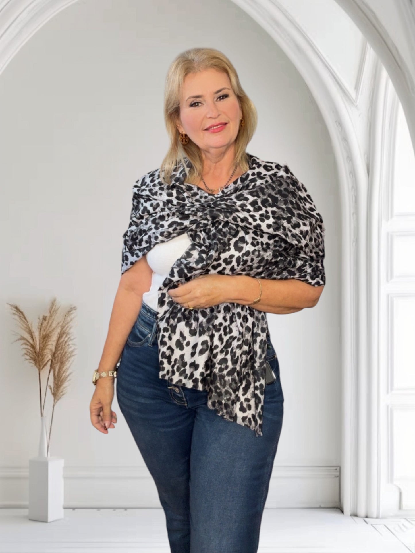 Animal Print Pashmina