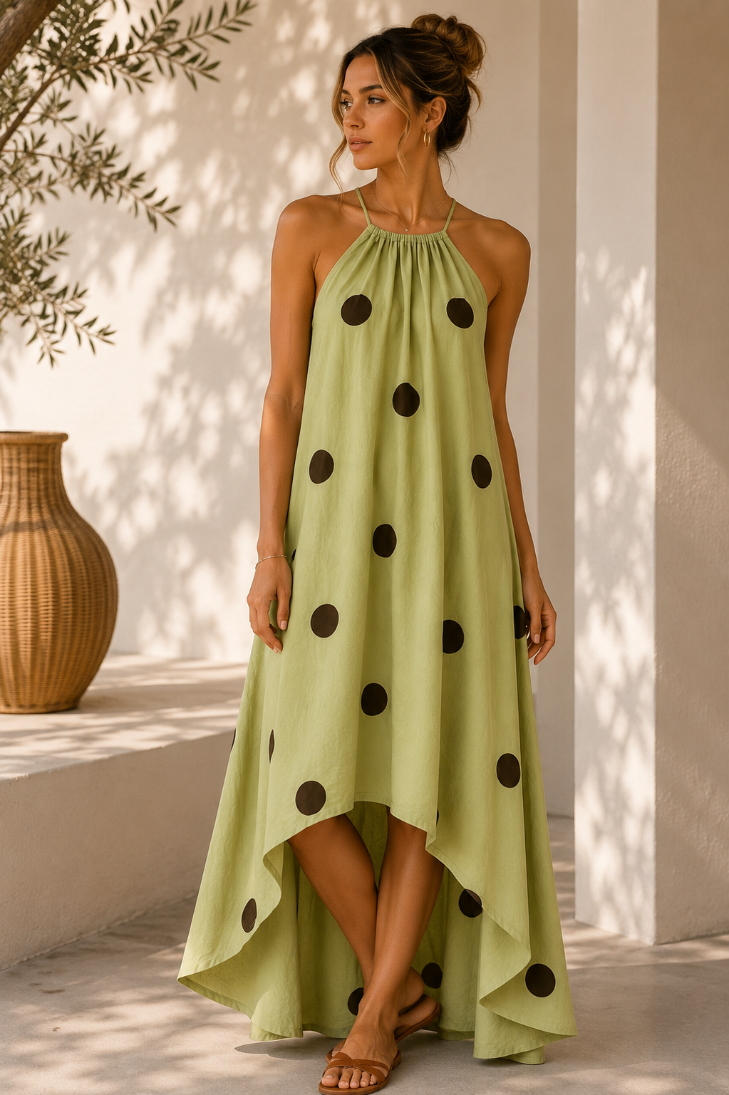 Green Dot Breeze Dress