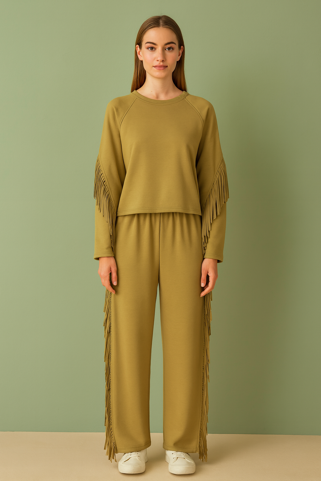 Set of Fringes Olive