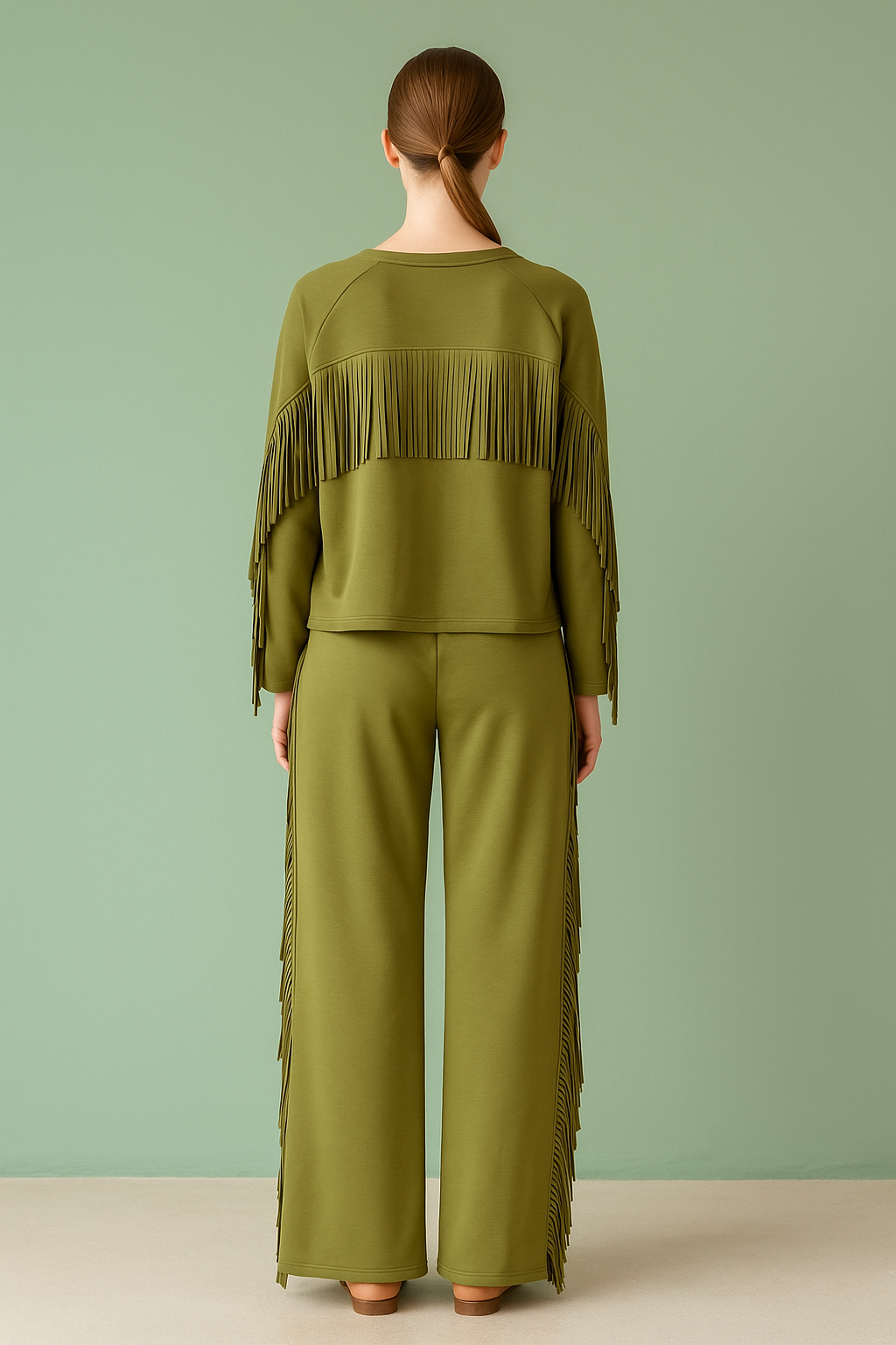 Set of Fringes Olive