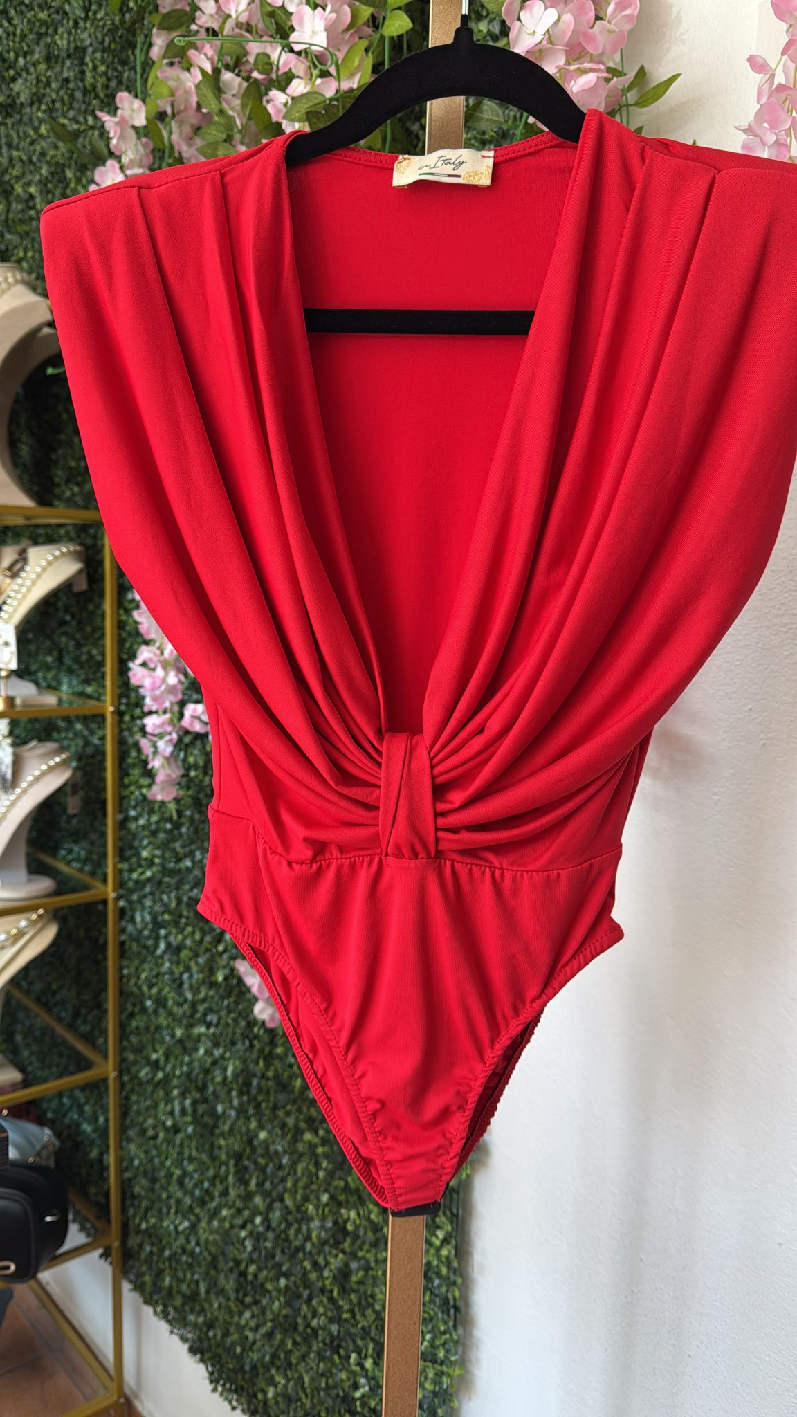 Italian bodysuit Red