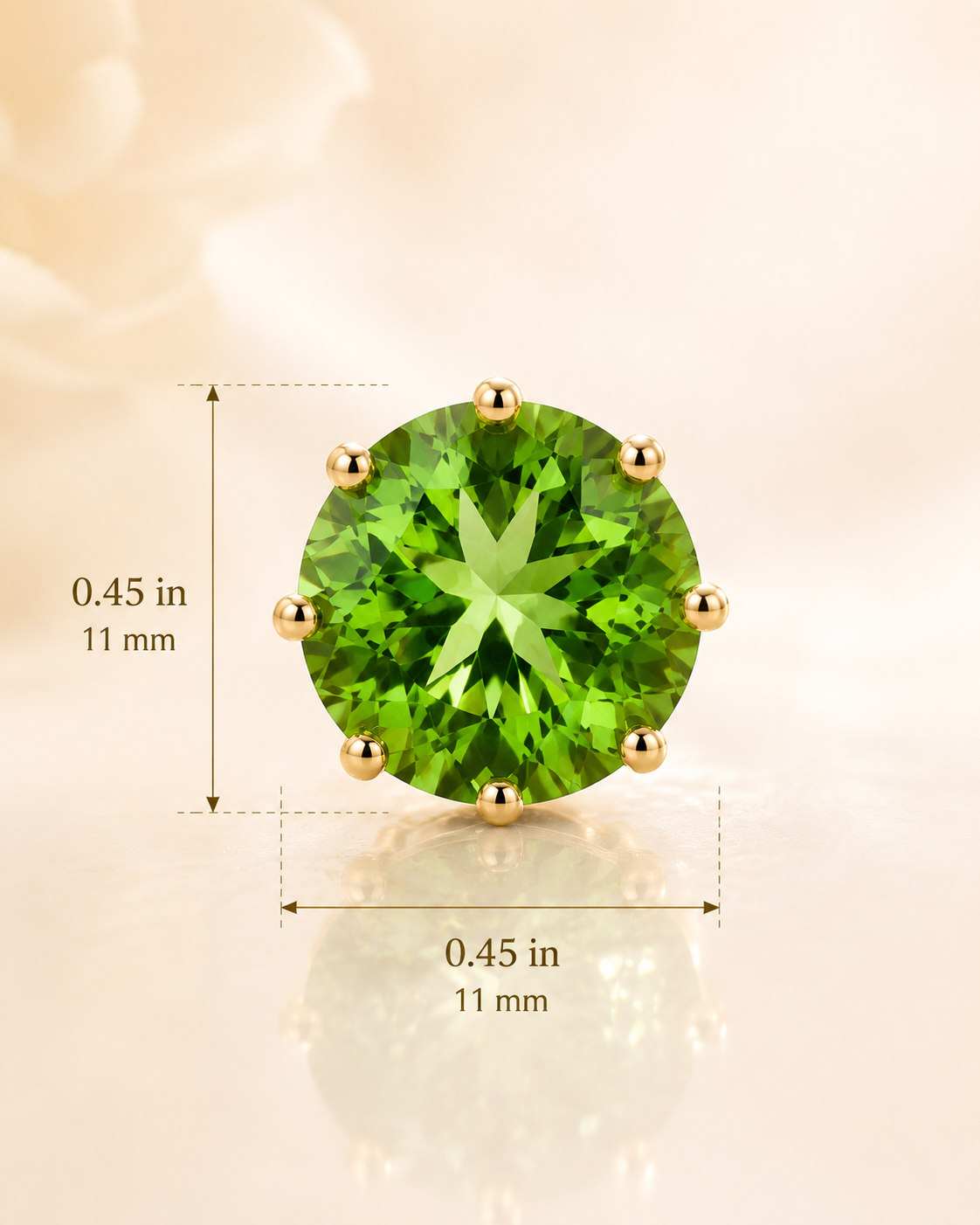 TOVA Chrisley Studs in Citrus Lime Brandy