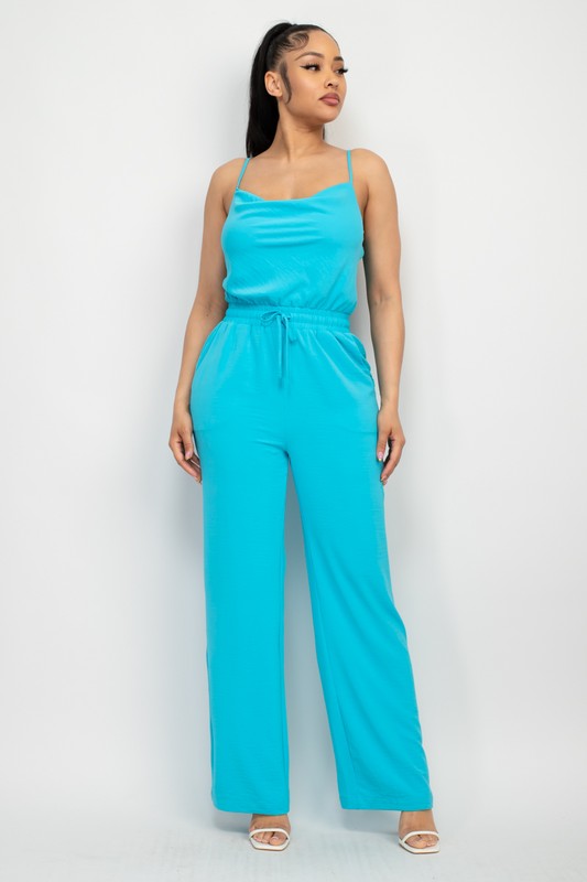 SLEEVELESS JUMPSUIT