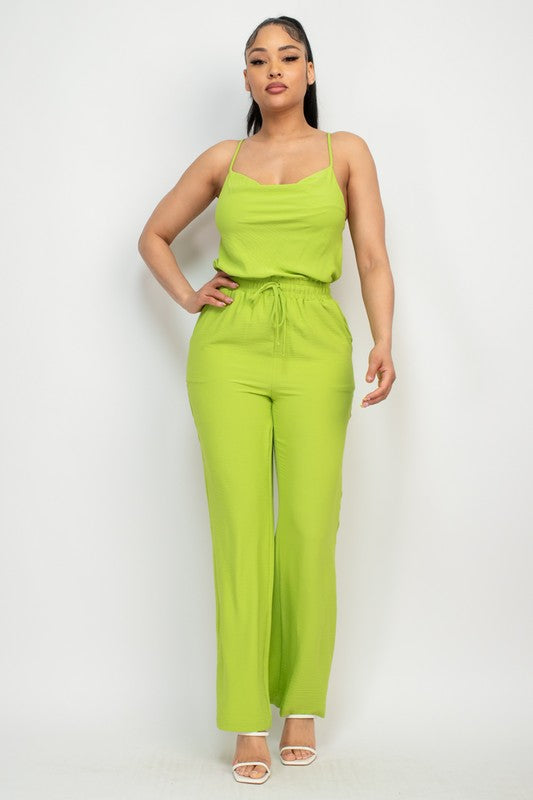 SLEEVELESS JUMPSUIT
