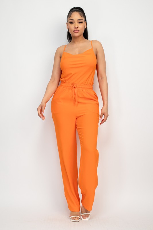 SLEEVELESS JUMPSUIT