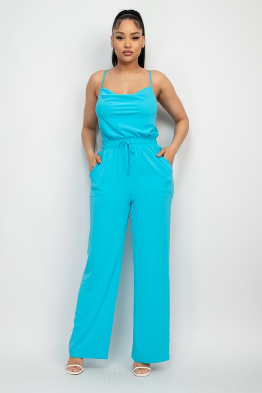 SLEEVELESS JUMPSUIT