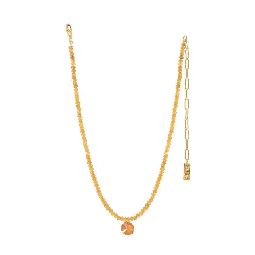 Paige Necklace in Fairy Dust Summer Blush Linen Ignite