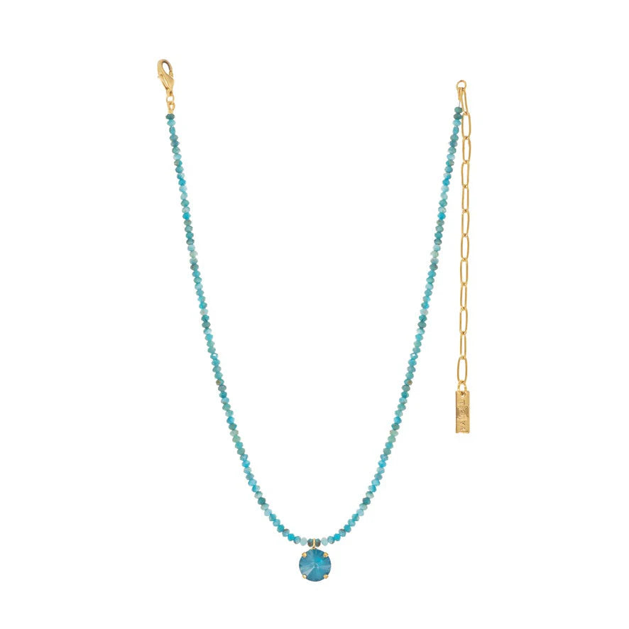 Paige Necklace In Fairy Dust Teal Ignite