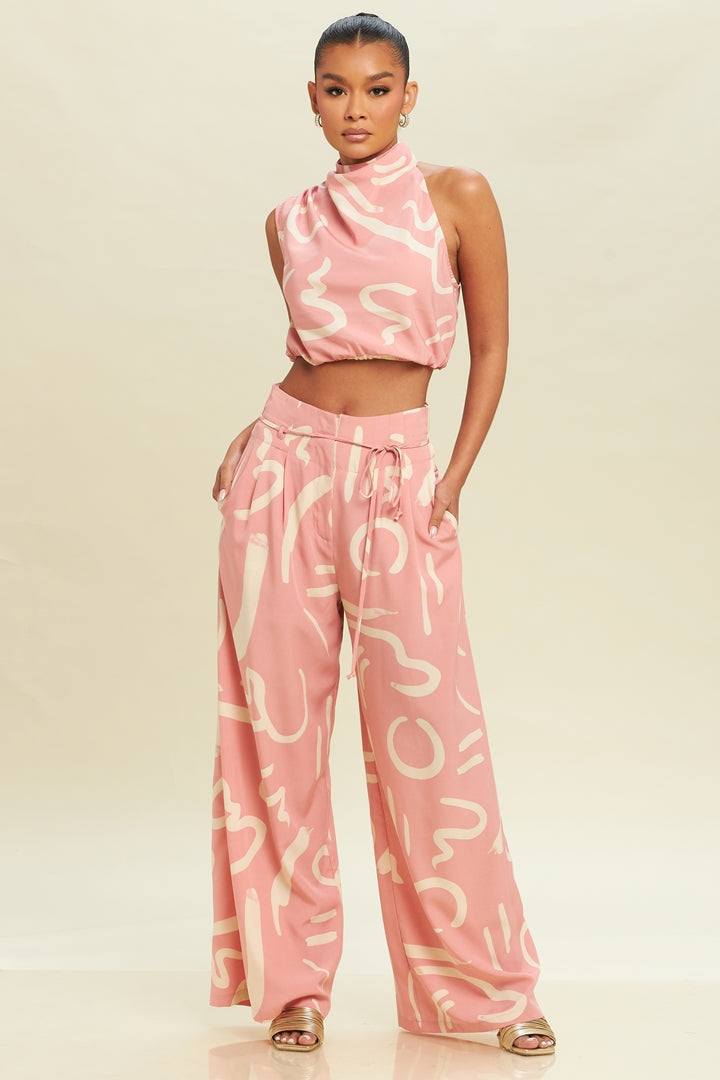 Long Pants Set Pink