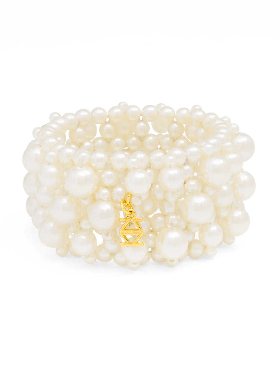 Stacked Pearl Stretch Bracelet Jewelry