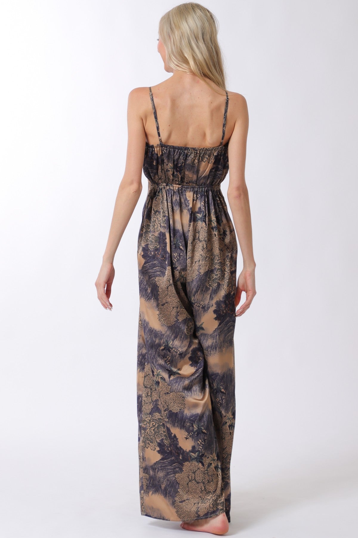 Thin Adjustable Jumpsuit Straps Elastic Back Waist