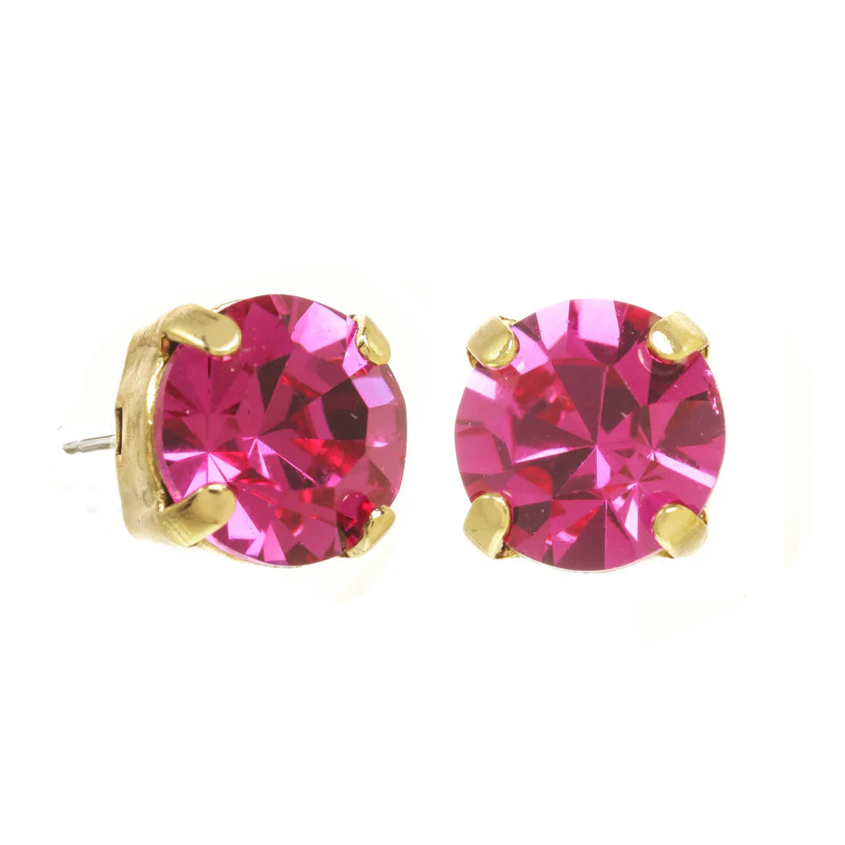 Oakland Studs in All the Colors Fuschia Tova