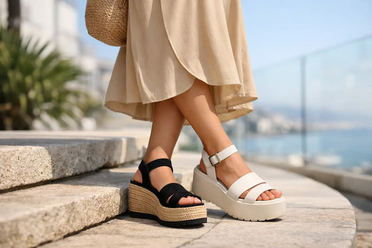Cómo usar sandalias de plataforma para mujer