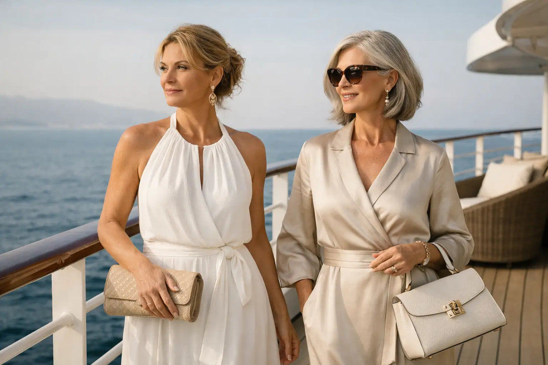 Vestidos elegantes para crucero que siempre favorecen