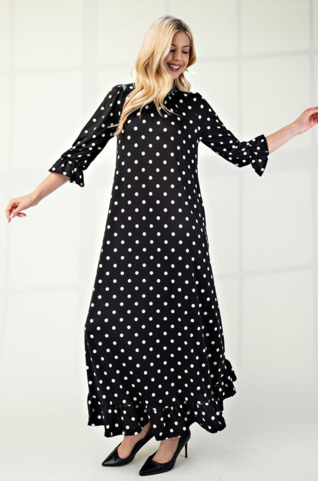 Polka Dots Maxi Dress