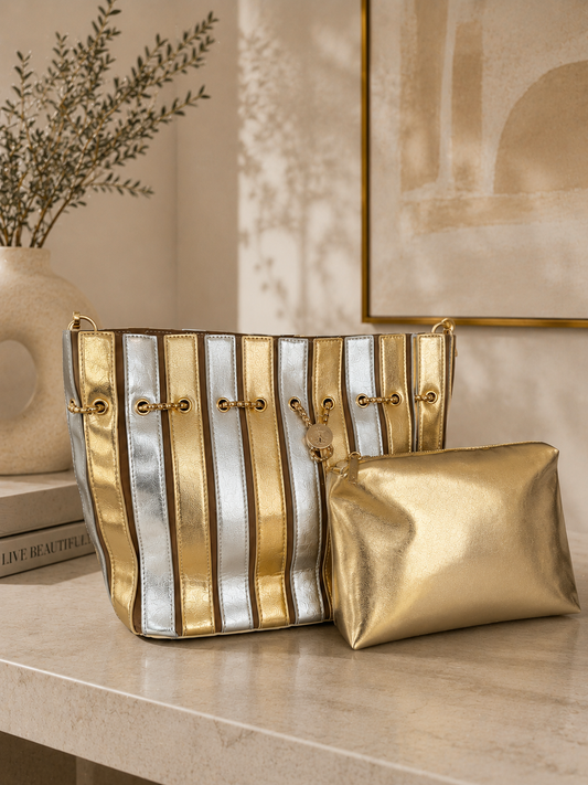 The Gilded Stripe Bag