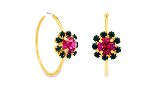 Mini Bianca Hoops in Montana