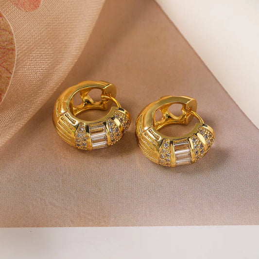 18k Gold Plated Hoop Earrings