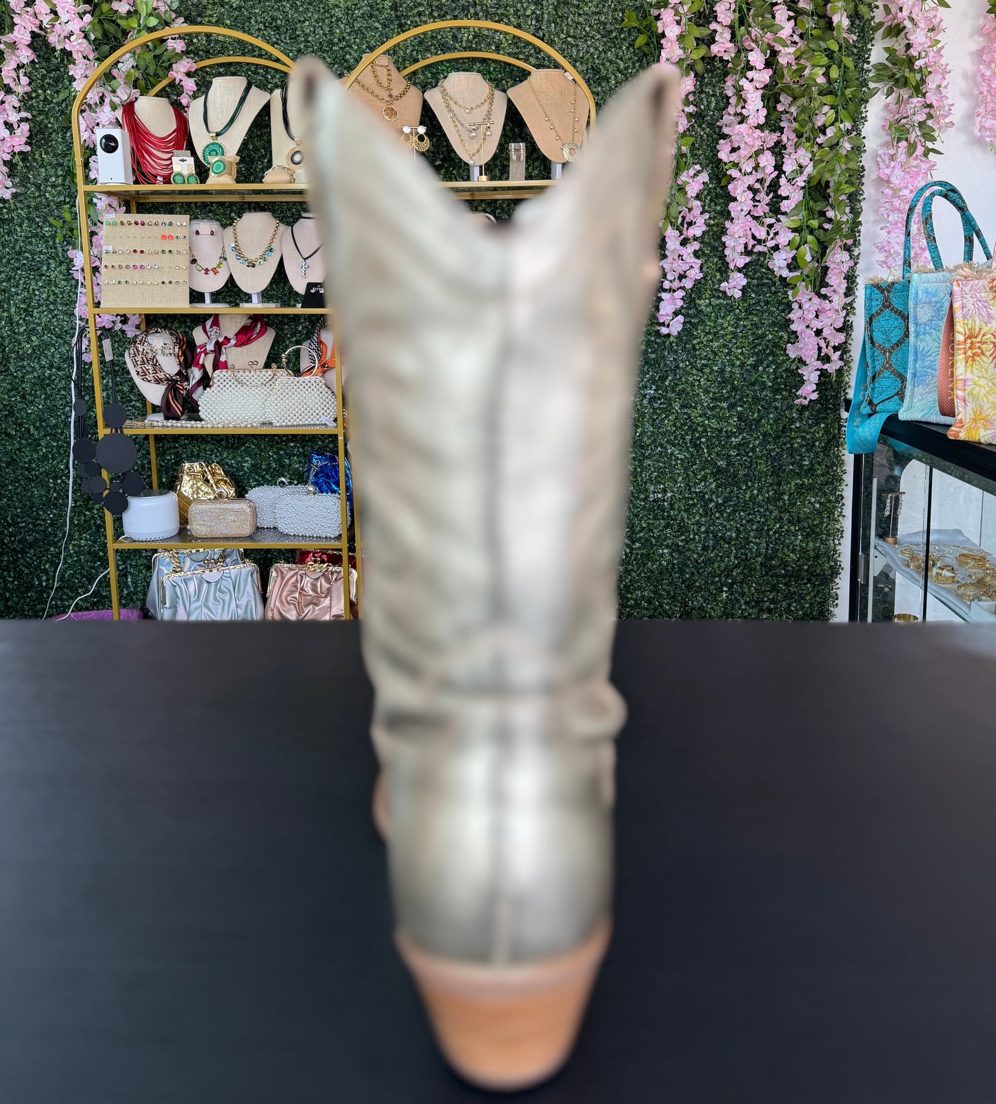 High Metallic Gold Boots (Botwestern XXIII)