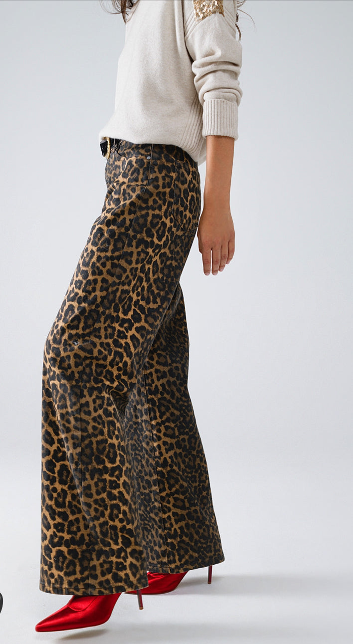 Leopard Print With Front and Back OmbrÃ©