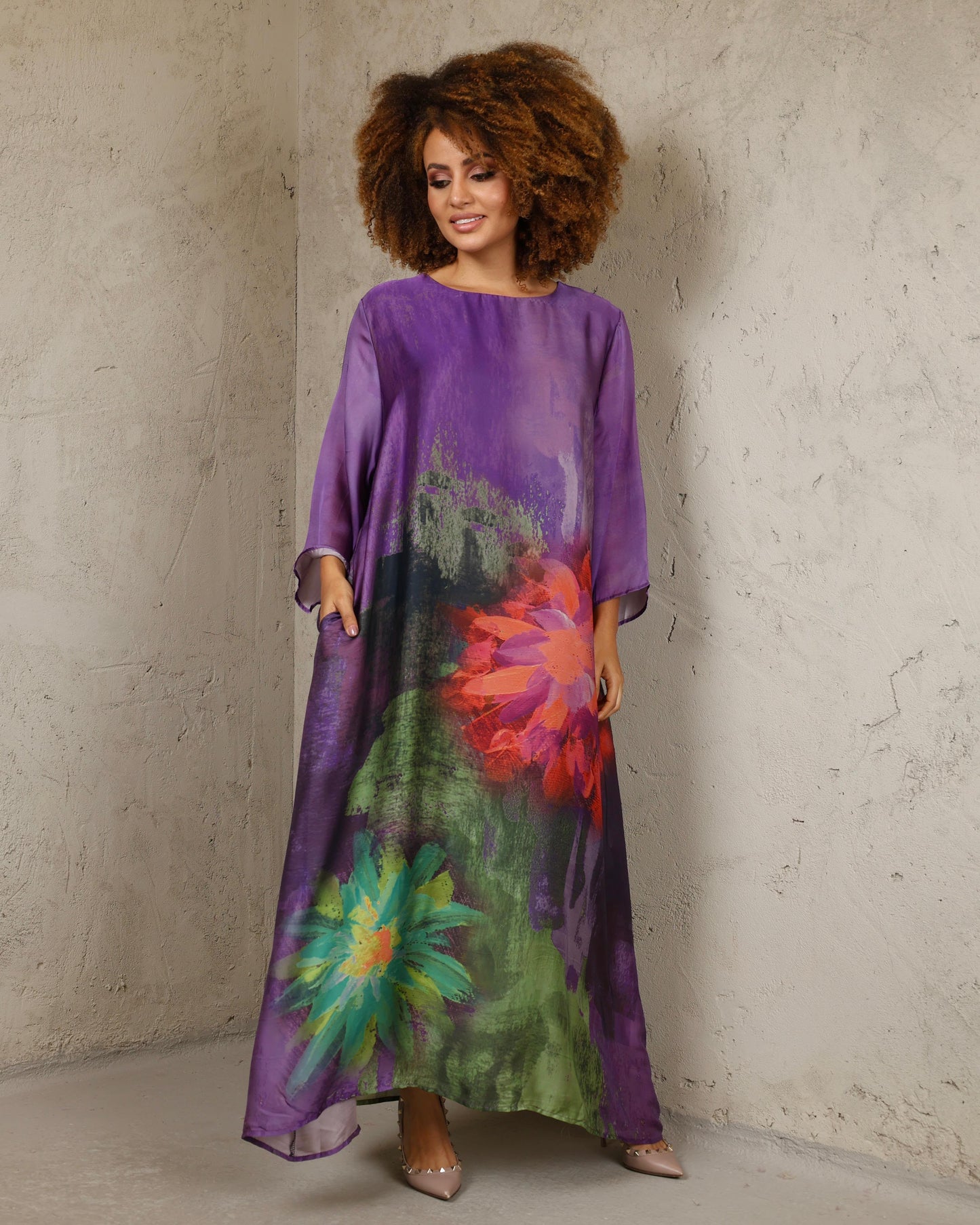 Italian Tunic Dress – Purple