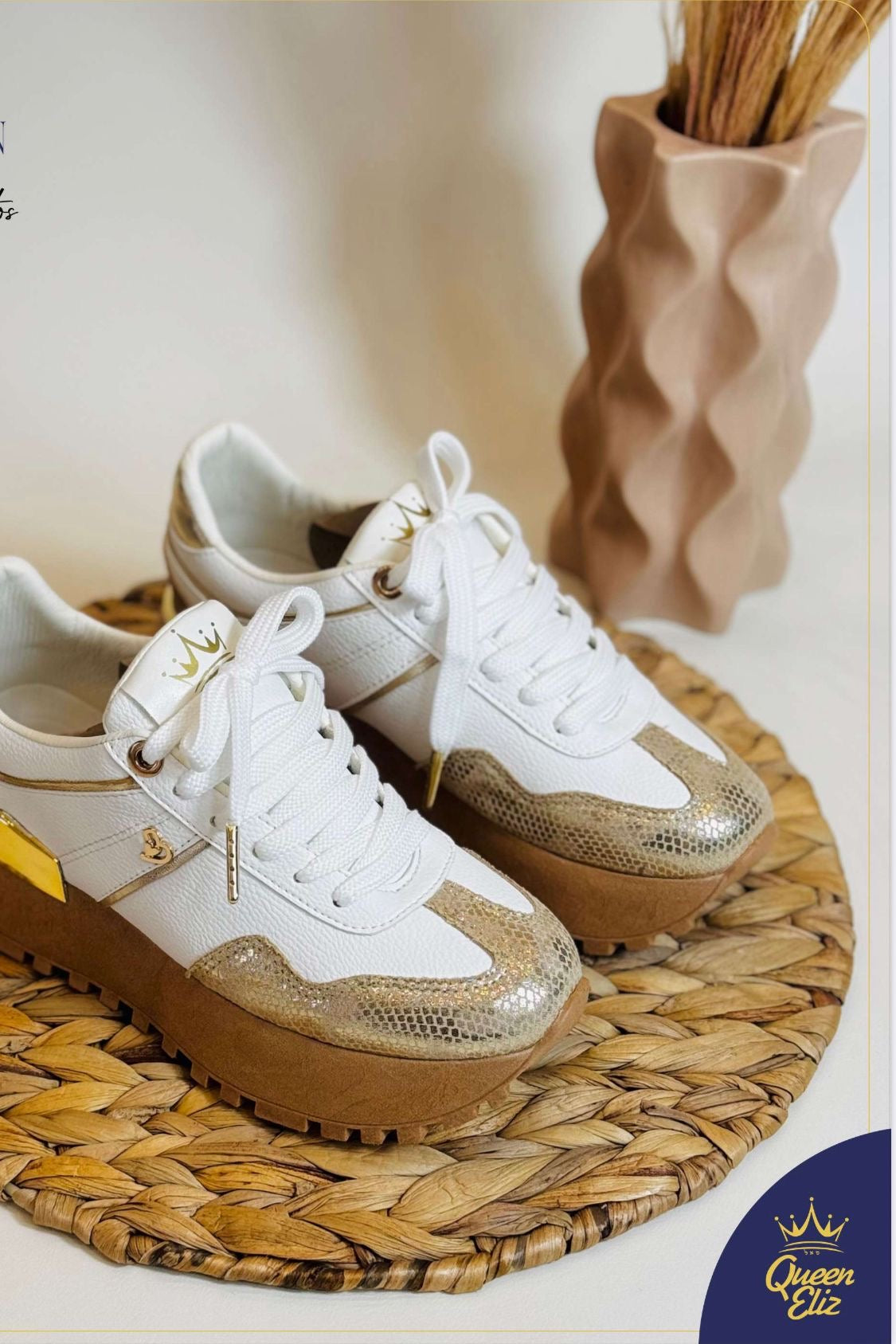 Sneakers Gold Luxe Platform