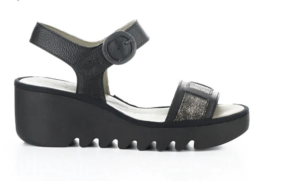 FLY LONDON BEIK618FLY Black/Graphite Mousse/Cool
