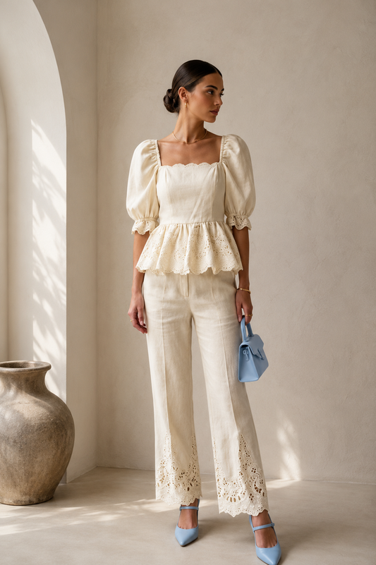 Ivory Grace Linen Set