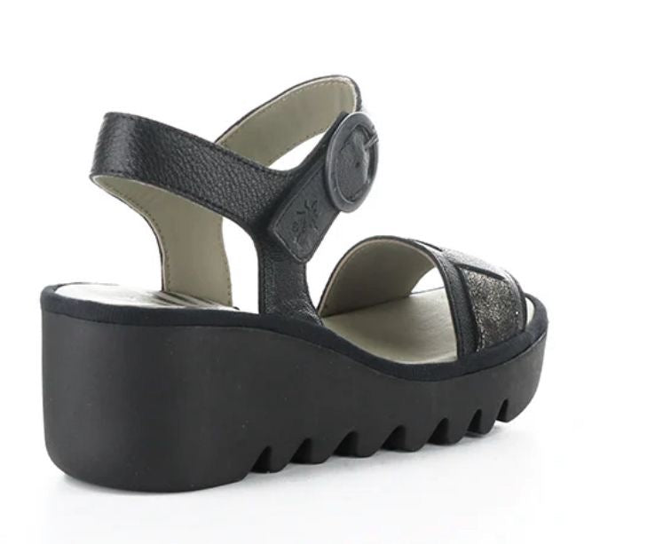 FLY LONDON BEIK618FLY Black/Graphite Mousse/Cool