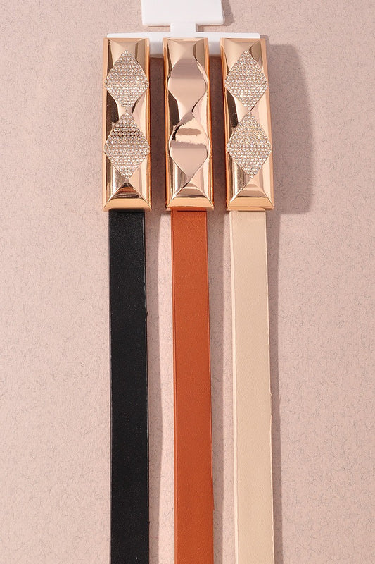 Stud Bar Trio Belt