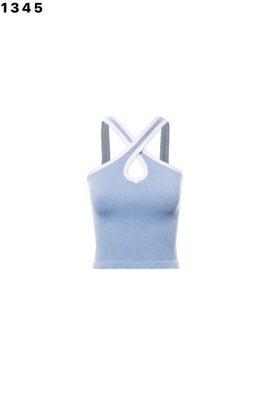 Basic CrosOne size sed Neck top