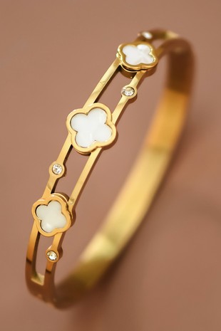 18k Waterproof Non-tarnish Stainless Steel Bangle