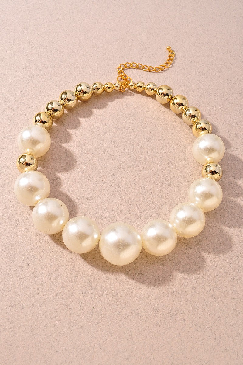 Multi CCB and Pearl Necklace