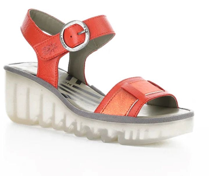 FLY LONDON BEIK618FLY Red Mousse/Cool