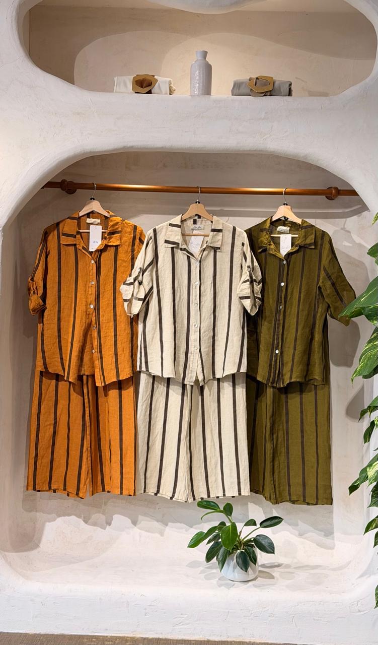 Orange The Siena Striped Set