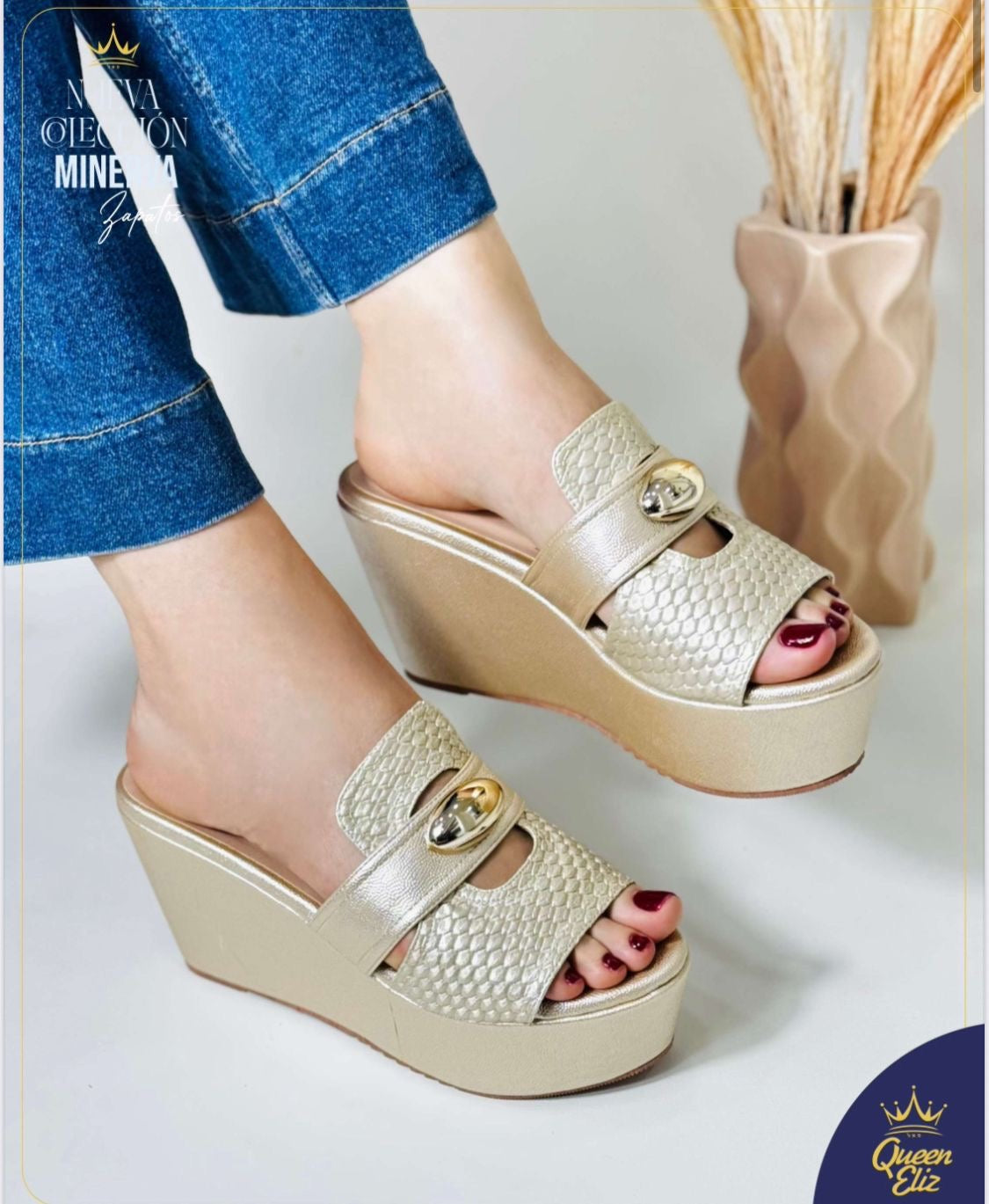 Glam Gold Platform Heels